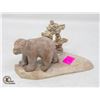 Image 1 : BEAR INUKSHUK STONE CARVING