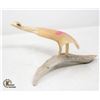 Image 1 : ANTLER/BONE BIRD CARVING