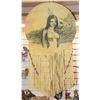 Image 1 : TAN HIDE DREAMCATCHER WITH WOMAN