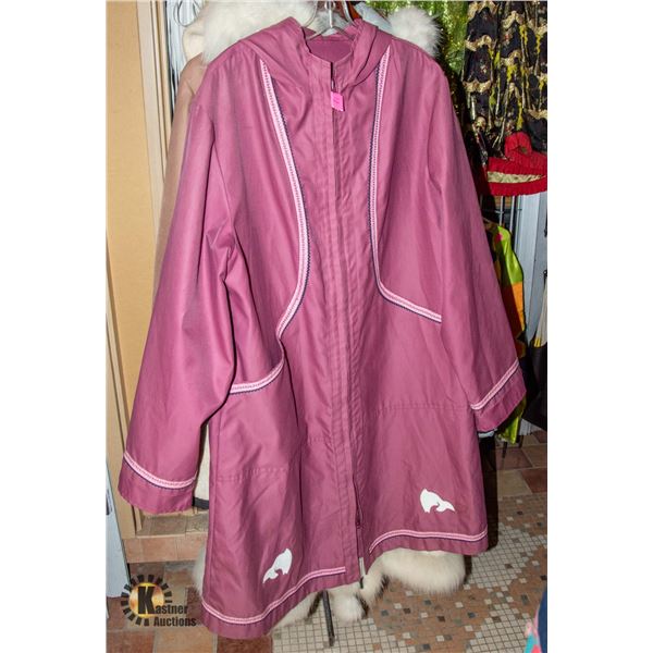 VINTAGE PINK INUIT PARKA SHELL
