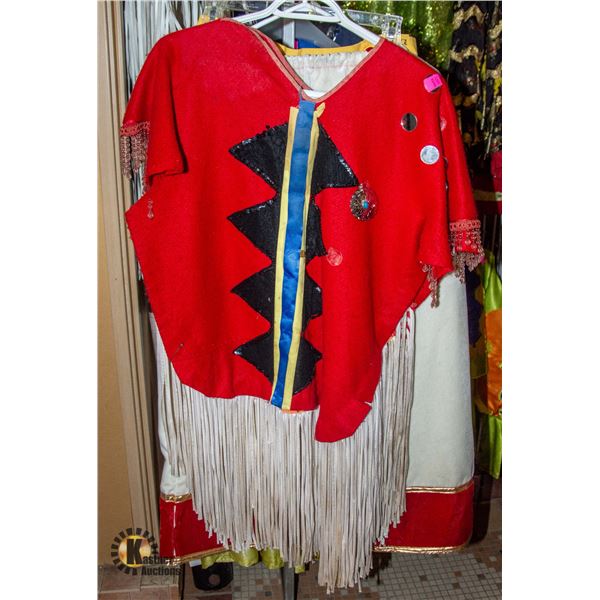 INDIGENOUS WOMENS REGALIA DANCING OUTFIT; 3PCS