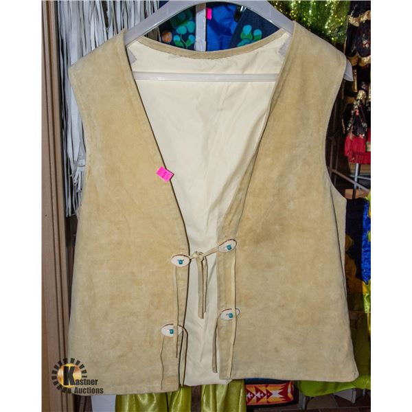 MENS HIDE REGALIA VEST