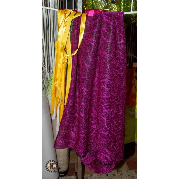 INDIGENOUS REGALIA DANCING SHAWL; PURPLE AND