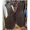 Image 1 : SCULLY MENS LEATHER SNAP UP VEST