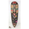 Image 1 : WOOD CARVED WALL HANGING MASK; BIRD