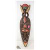 Image 1 : WOOD CARVED WALL HANGING MASK; BIRD HAT