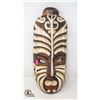 Image 1 : HAND CARVED WOODEN MASK WALL HANGING; TWO TONE