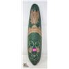 Image 1 : HAND CARVED WOODEN MASK WALL HANGING; GREEN