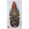 Image 1 : HAND CARVED WOODEN MASK WALL HANGING