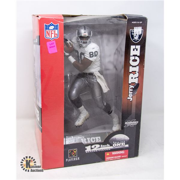 NFL JERRY RICE RAIDERS FIGURINE