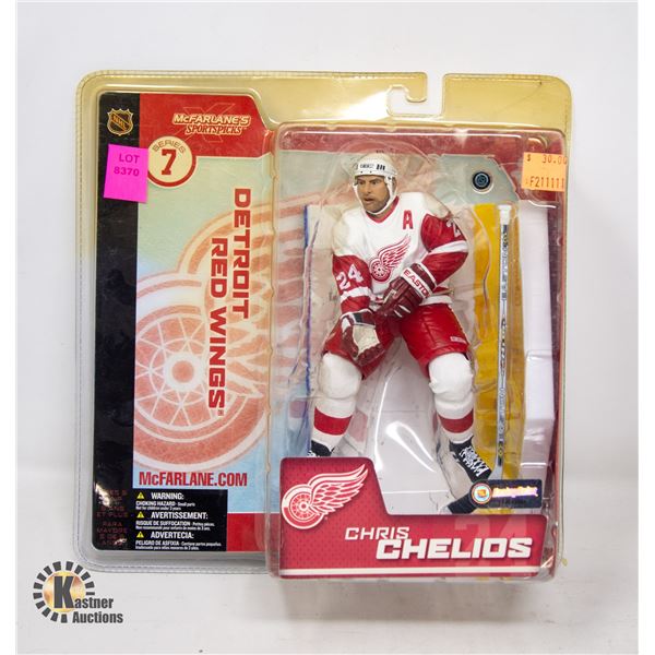 NHL CHRIS CHELIOS #24 REDWINGS FIGURINE