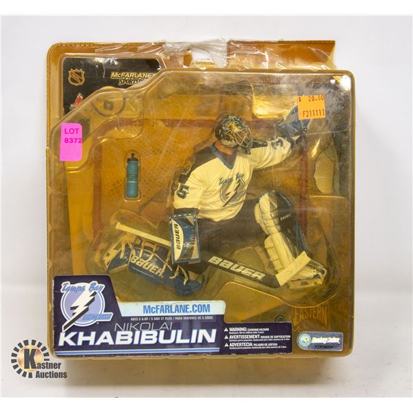 NHL NIKOLAI KHABIBULIN LIGHTNING FIGURINE; AS IS