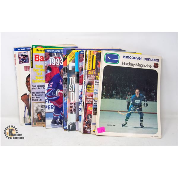 LARGE STACK OF ASSORTED SPORTS MAGAZINES AND
