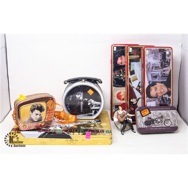 LARGE ELVIS COLLECTIBLE LOT-COMPLETE SHELF