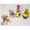 Image 1 : FOUR PIECE DISNEY TREE ORNAMENTS