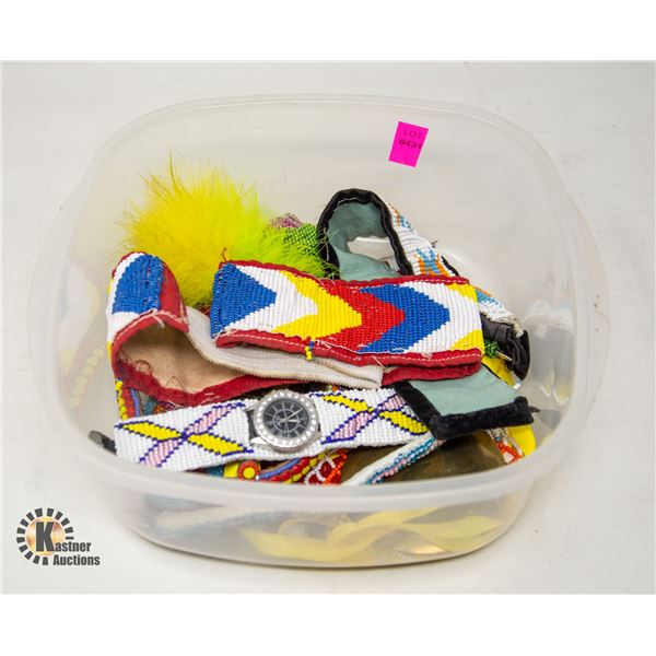 SMALL LOT OF ASSORTED BEADED INDIGENOUS