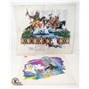 Image 1 : LOT OF TWO INDIGENOUS FELT WALL TAPESTRIES