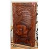 Image 1 : WOOD CARVED WARRIOR WALL HANGING