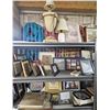 Image 2 : 8 SHELVES OF ASSORTED PICTURE FRAMES/ LAMPS & WALL