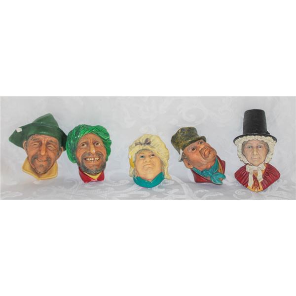 LOT OF 5 BOSSON WALL HANGING ORNAMENTS- MADE IN