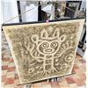 Image 2 : LOT OF WOOD CARVED ORNAMENTS & WALL ART TAPESTRY