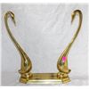 Image 1 : DECOARATIVE BRASS TABLETOP SWANS ORNAMENT