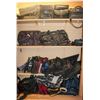 Image 1 : COMPLETE BACK WALL SHELF CONTENTS OF MISC LUGGAGE