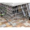 Image 1 : MEDIUM SIZE WHITE WIRE DOG KENNEL
