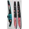 Image 1 : SET OF HYDRO SLIDE WATER SKIIS W/ CONNLEY CARRY
