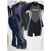Image 2 : 2 RACKS OF ASSORTED SIZE WETSUITS *MUST TAKE ALL*