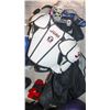 Image 1 : RACK OF ASSORTED HOCKEY EQUIPMENT *MUST TAKE ALL*