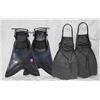 Image 1 : 2 PAIRS OF SNORKELING FLIPPERS
