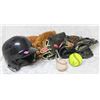Image 1 : BASEBALL BUNDLE; RAWLINGS YOUTH HELMET/ BALLS & 5