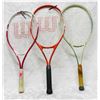 Image 1 : LOT OF 3 RACKETS; WILSON (2) & PRINCE