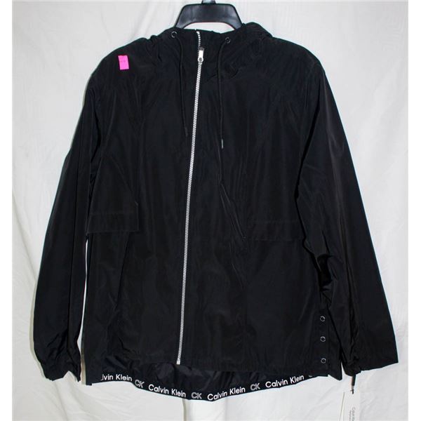 BLACK CALVIN KLEIN PREFORMANCE JACKET; SIZE XL