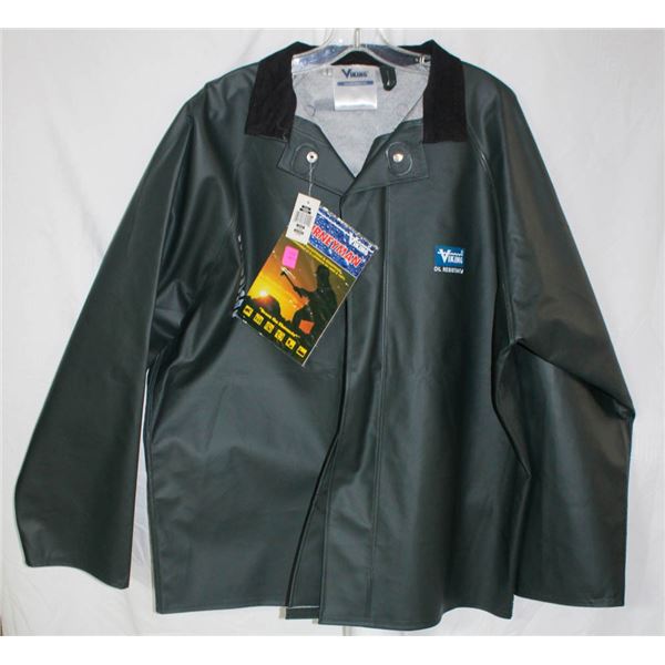 NEW FOREST GREEN VIKING JOURNEYMAN PVC RAIN COAT;
