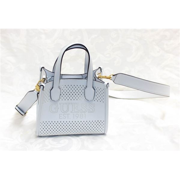NEW GUESS WHITE WOMENS HANDBAG W/ STRAP