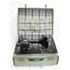 Image 1 : ANTIQUE NATIONAL PORTABLE SEWING MACHINE W/
