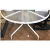 Image 1 : ROUND GLASS PATIO TABLE *LAST DAY PICK-UP*