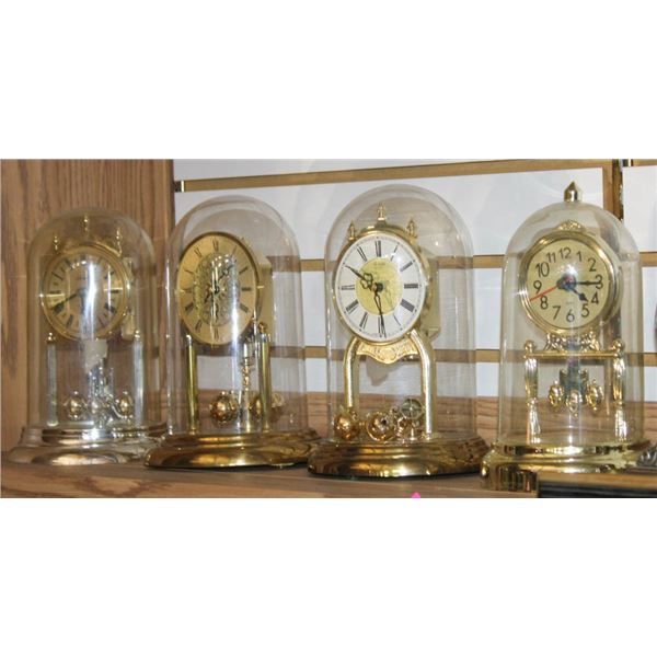 LOT OF 4 ASSORTED ANNIVERSARY CLOCKS