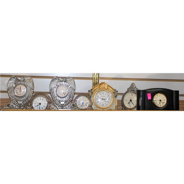 SHELF CONTENTS- LARGE LOT OF TABLE TOP/ MANTLE