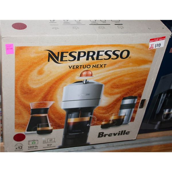 BREVILLE NESPRESSO VERTUO NEXT COFFEE MAKER
