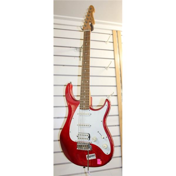 PEAVY RAPTOR PLUS EXP ELECTRIC GUITAR; RED/ WHITE