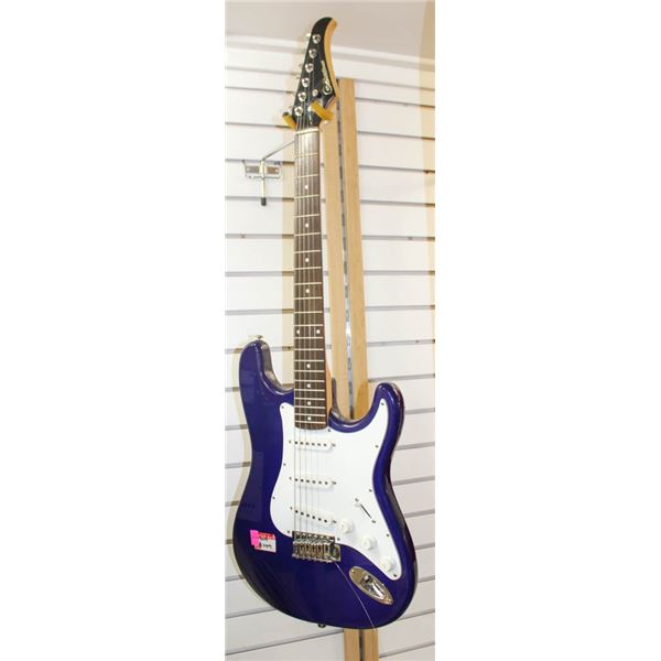 SILVERTONE ELECTRIC GUITAR; BLUE/ WHITE