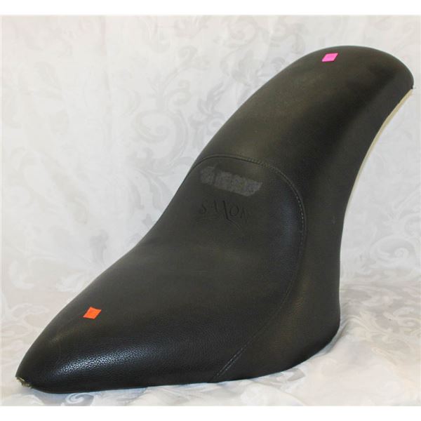 BLACK SAXTON TWO UP MOTORCYCLE SEAT
