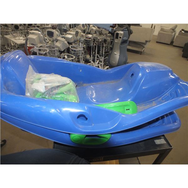 2 Kids Snow Sleds, w/ Extra Parts