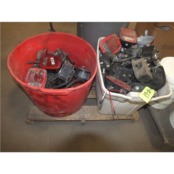 2 Bins of assorted Tail Lights