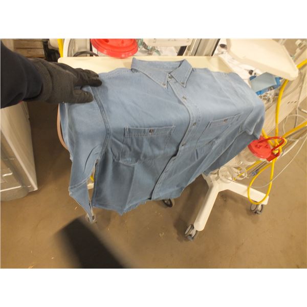 5 Long Sleeved Mens Denim Shirts