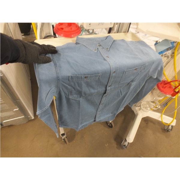 5 Long Sleeved Mens Denim Shirts