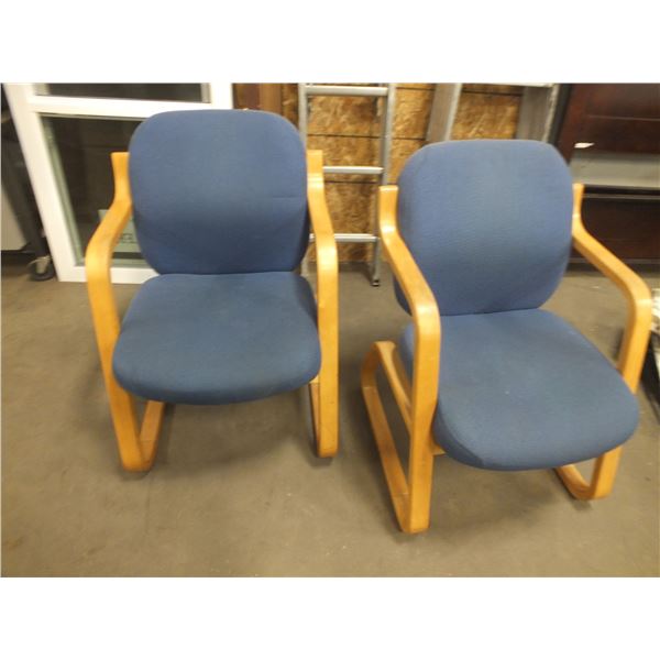 2 Blue Chairs